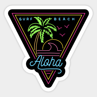 Surf Beach Sticker